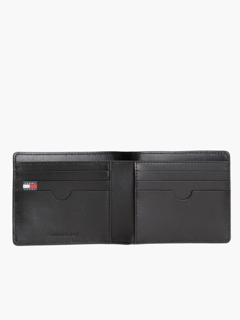 Negru Portofel Din Piele Bifold  Barbati