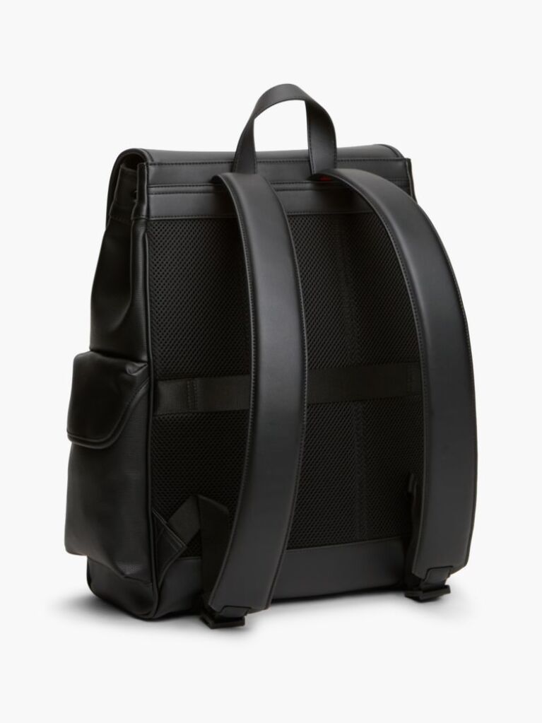 Negru Rucsac Cu Cordon Cu Dunga Global Si Logo  Barbati