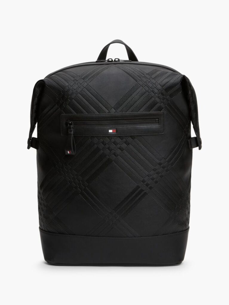 Negru Rucsac Corporate Cu Carouri Si Steag  Barbati