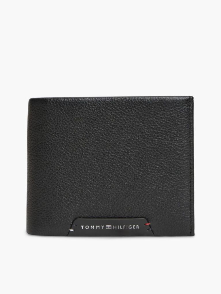 Negru Corporate Portofel Din Piele Bifold Pentru Carduri Si Monede  Barbati