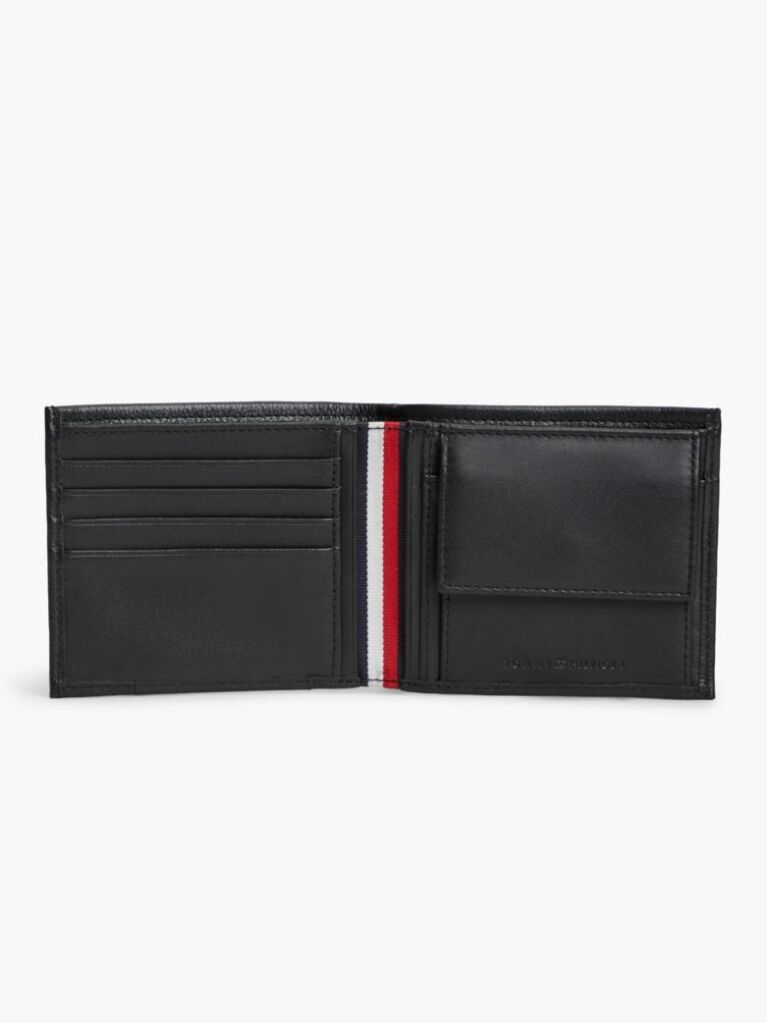 Negru Corporate Portofel Din Piele Bifold Pentru Carduri Si Monede  Barbati