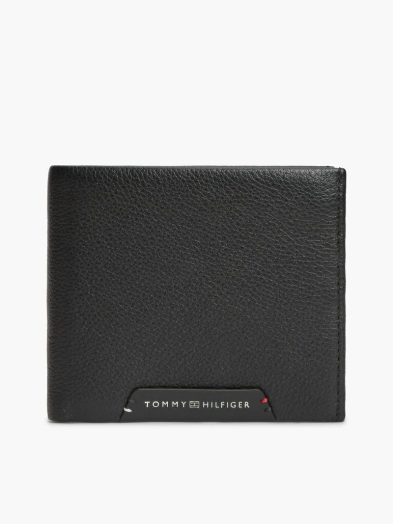 Negru Corporate Portofel Din Piele Bifold Pentru Carduri Si Monede  Barbati