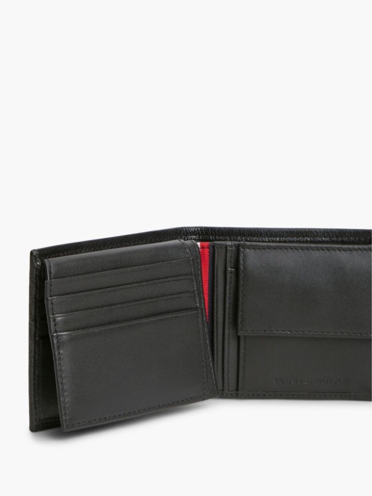 Negru Corporate Portofel Din Piele Bifold Pentru Carduri Si Monede  Barbati
