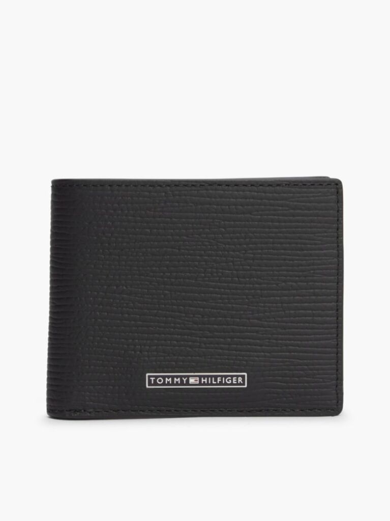 Negru TH Business Portofel Pentru Carduri Si Monede Bifold   Barbati