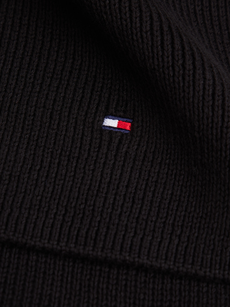 Negru Esarfa Kids’ Rib-Knit  Copii unisex