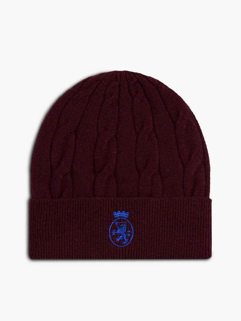 Rosu Caciula Tricotata TH Crest  Copii unisex