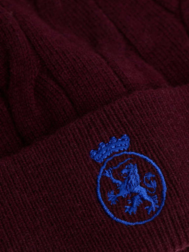 Rosu Caciula Tricotata TH Crest  Copii unisex
