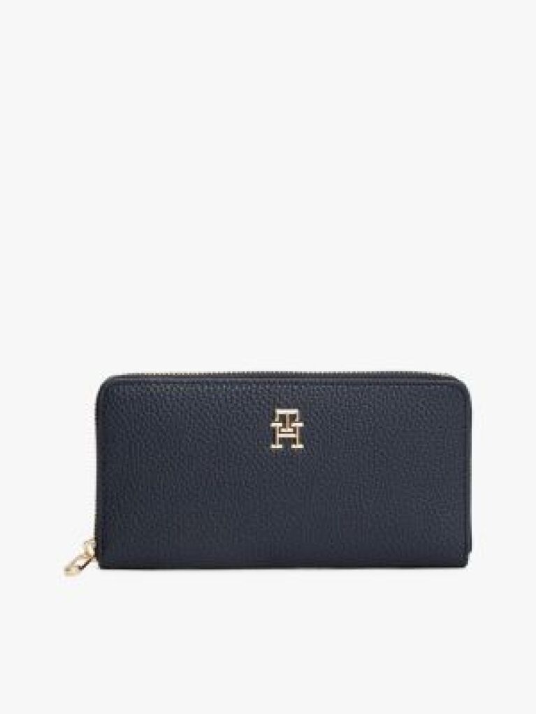 Blue Th Emblem Large Zip-Around Wallet  Women