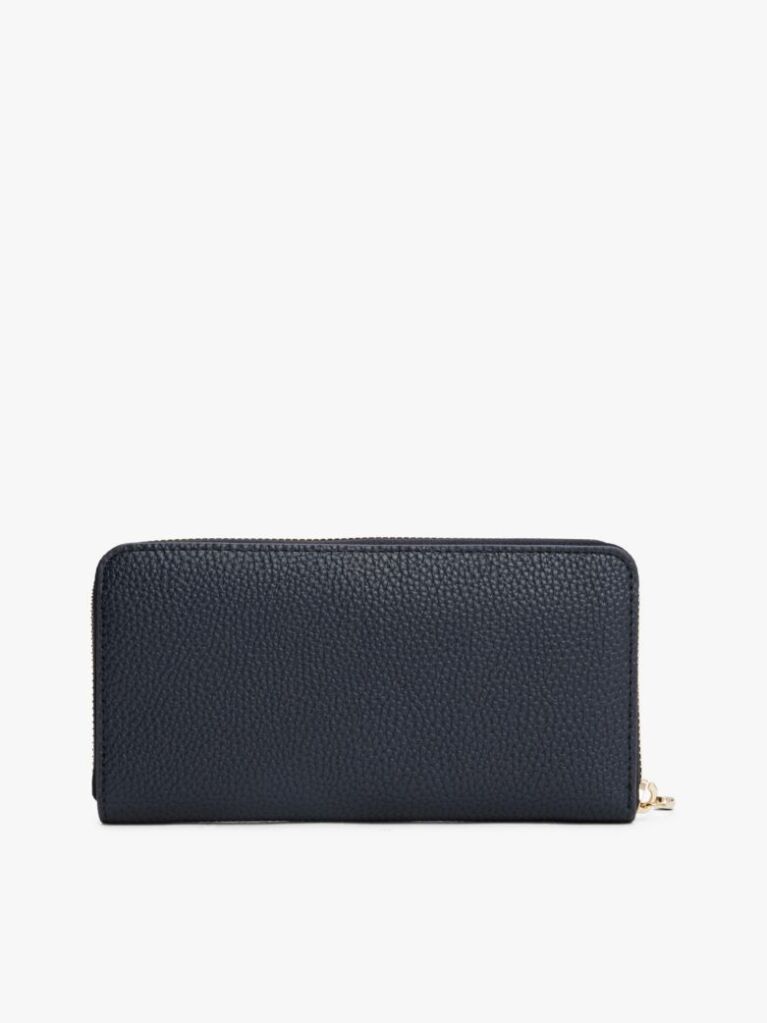 Blue Th Emblem Large Zip-Around Wallet  Women