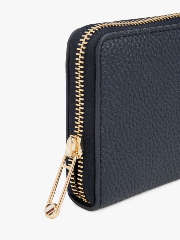Blue Th Emblem Large Zip-Around Wallet  Women