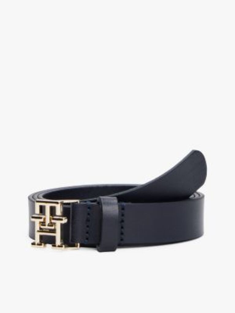 Blue Curea Din Piele Cu Placa TH Emblem  Femei