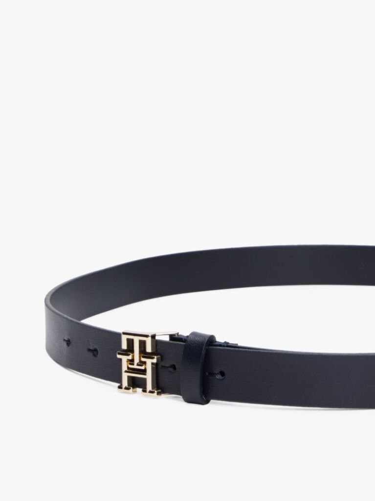 Blue Curea Din Piele Cu Placa TH Emblem  Femei