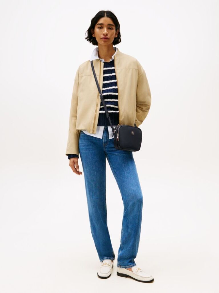 Blue TH Emblem Crossover Bag  Women