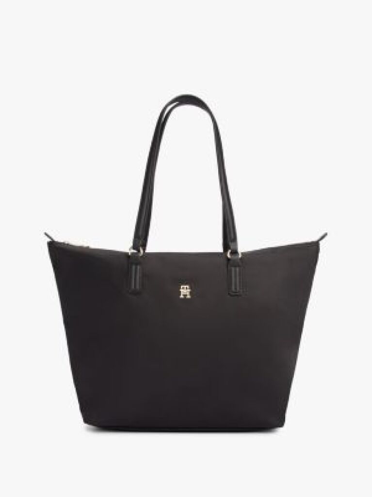 Black TH Monogram Plaque Tote  Women