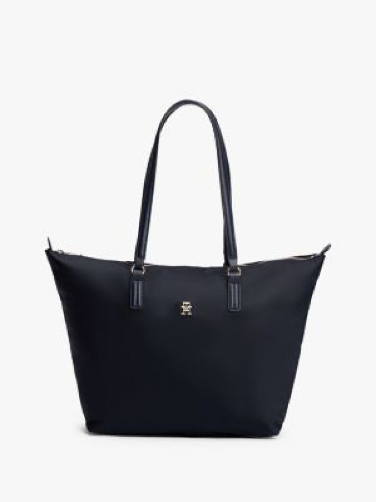 Blue TH Monogram Plaque Tote  Women
