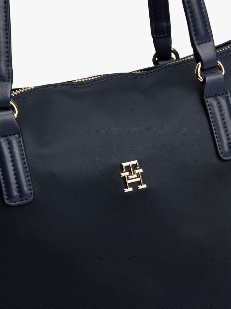 Blue TH Monogram Plaque Tote  Women