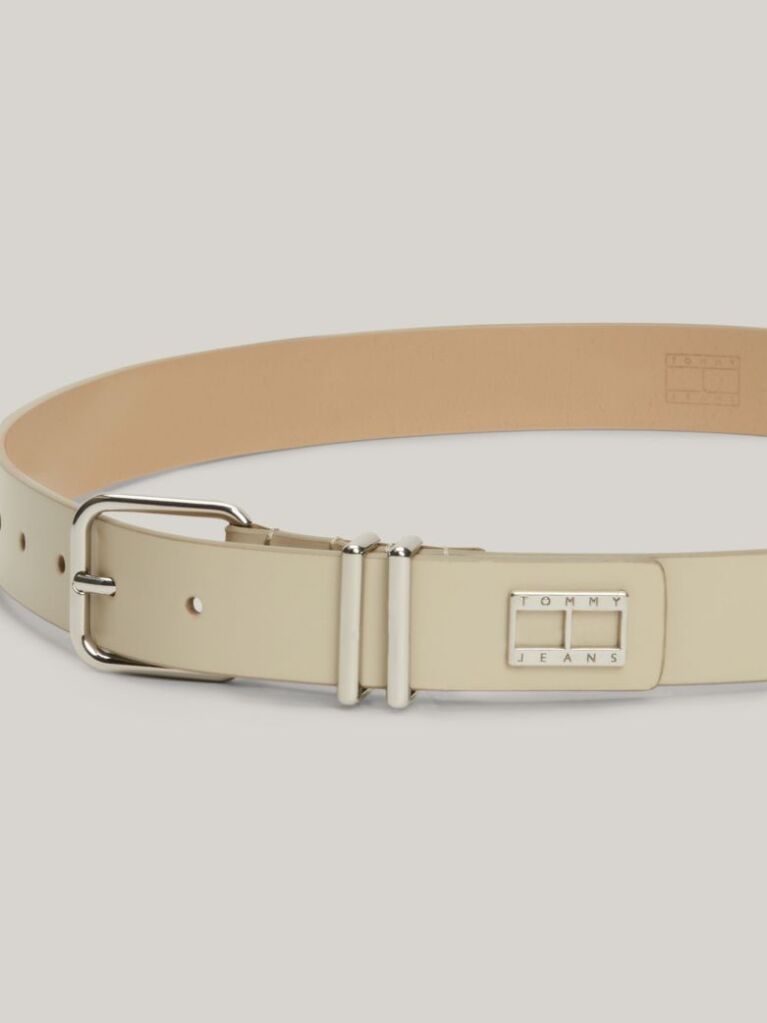 White Heritage Double Keeper Leather Belt  Women