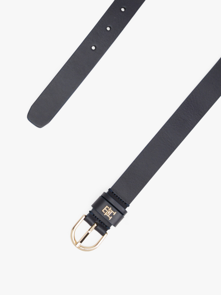Blue Curea Din Piele Cu Monograma TH Essential  Femei