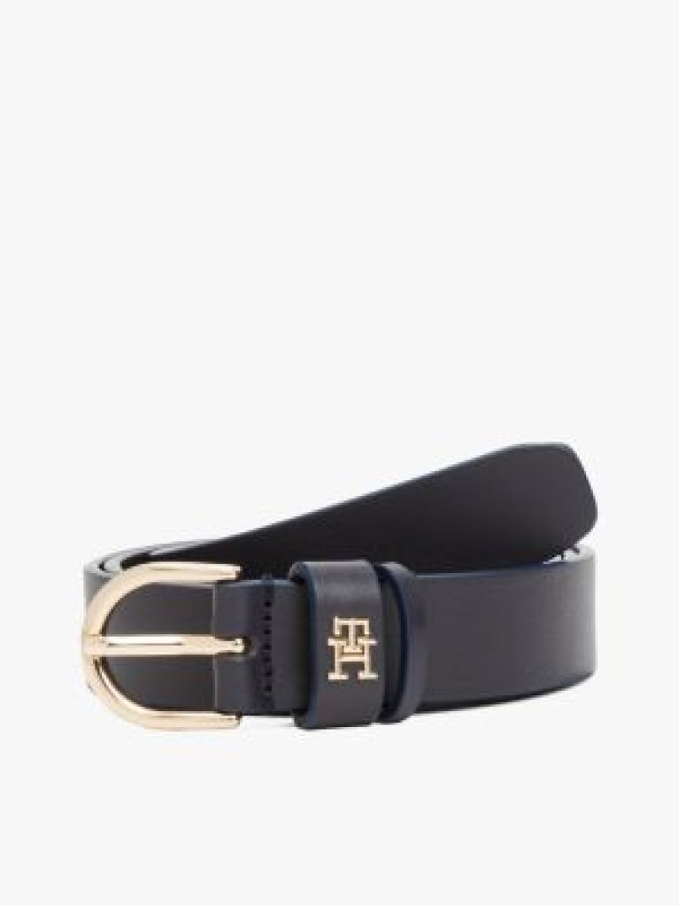 Blue Curea Din Piele Cu Monograma TH Essential  Femei