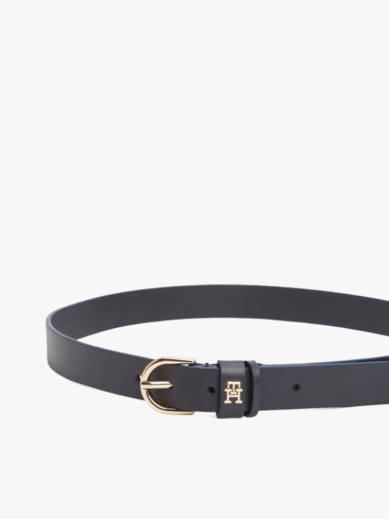 Blue Curea Din Piele Cu Monograma TH Essential  Femei