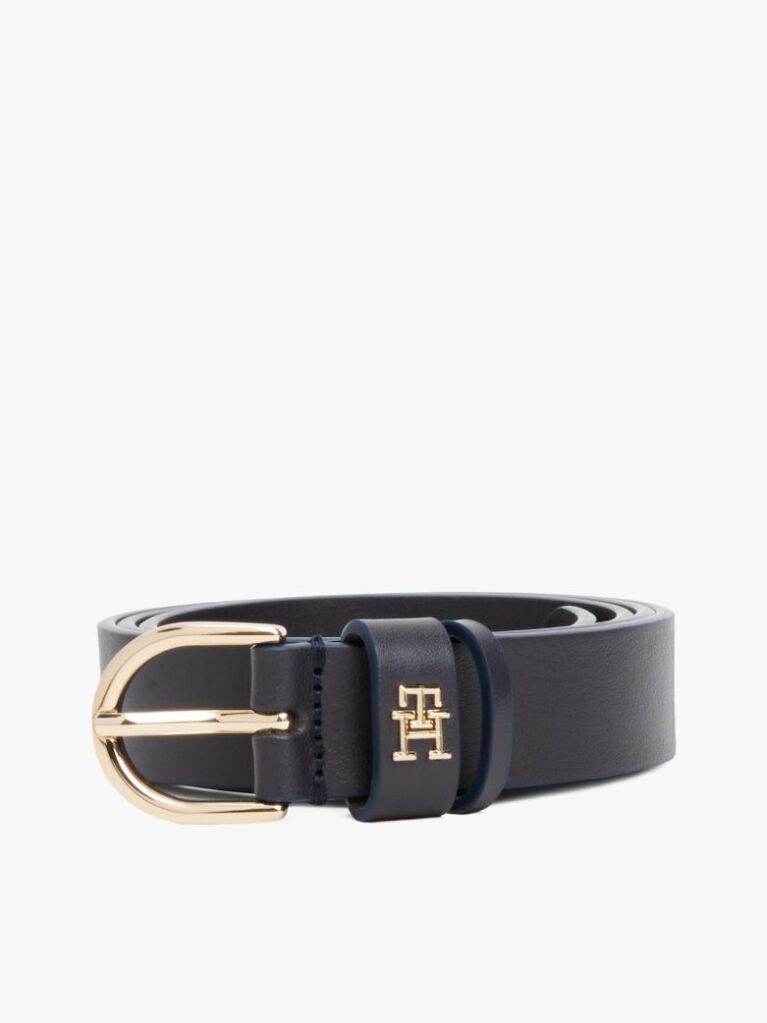 Blue Curea Din Piele Cu Monograma TH Essential  Femei