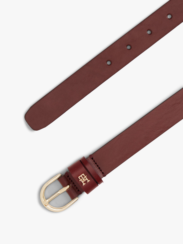 Rosu Curea Din Piele Cu Monograma TH Essential  Femei