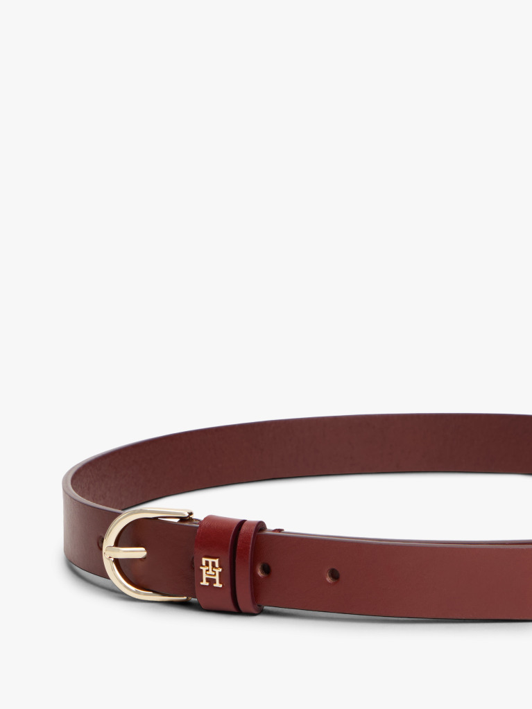 Rosu Curea Din Piele Cu Monograma TH Essential  Femei