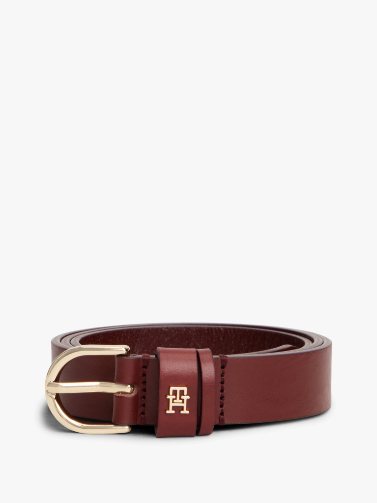Rosu Curea Din Piele Cu Monograma TH Essential  Femei
