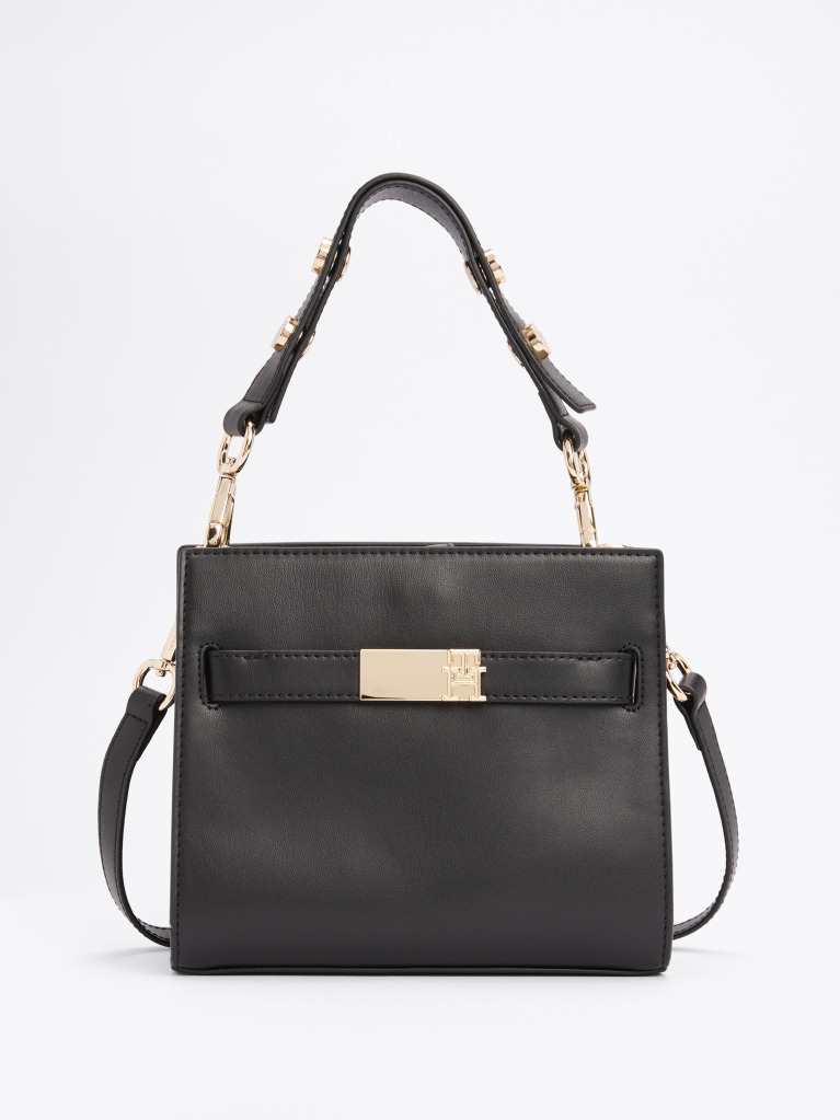 Negru Geanta Heritage Stud Satchel  Femei