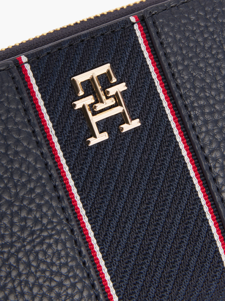 Blue TH Monogram Zip-Around Wallet  Women