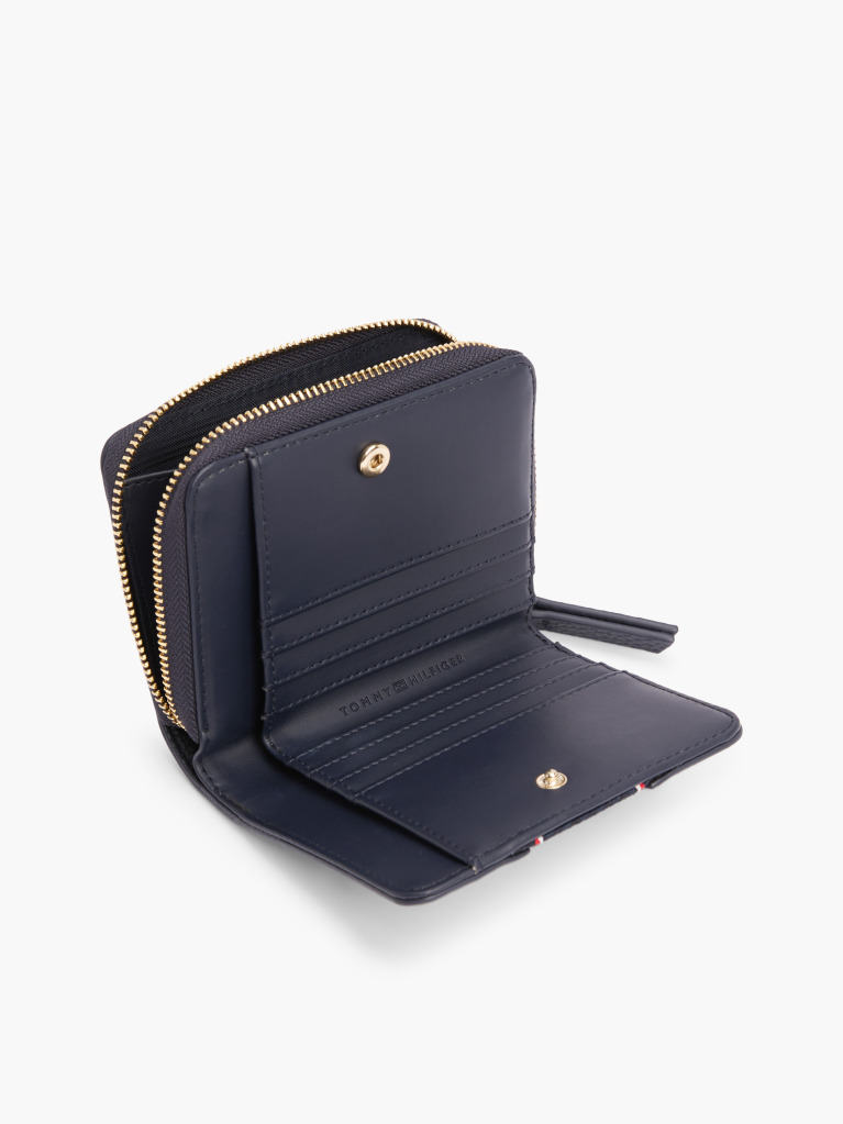 Blue TH Monogram Zip-Around Wallet  Women
