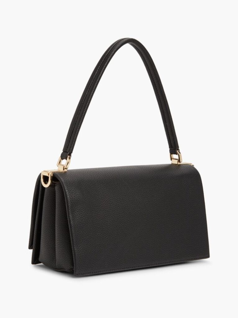 Negru Geanta Crossbody Cu Clapeta Si Monograma Th  Femei