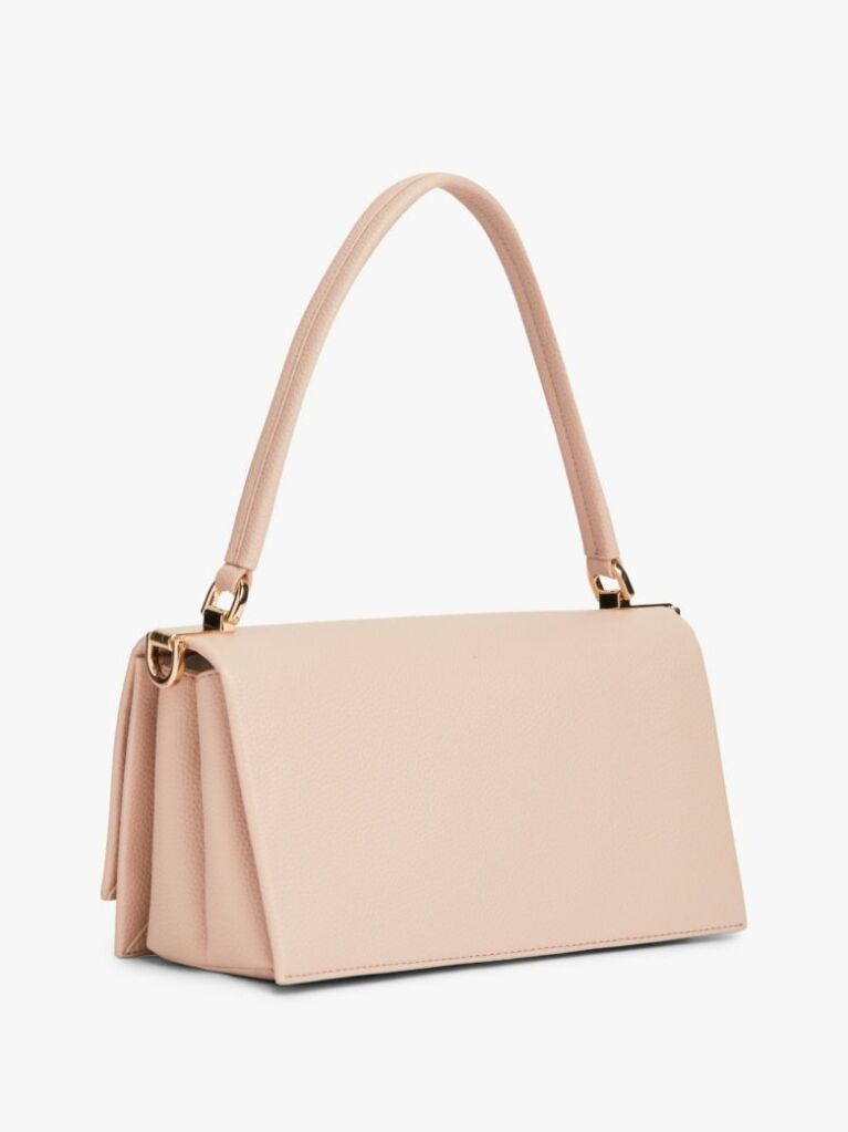Roz Geanta Crossbody Cu Clapeta Si Monograma Th  Femei