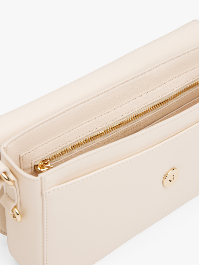 Bej Geanta Crossbody Convertibila Cu Monograma Th  Femei