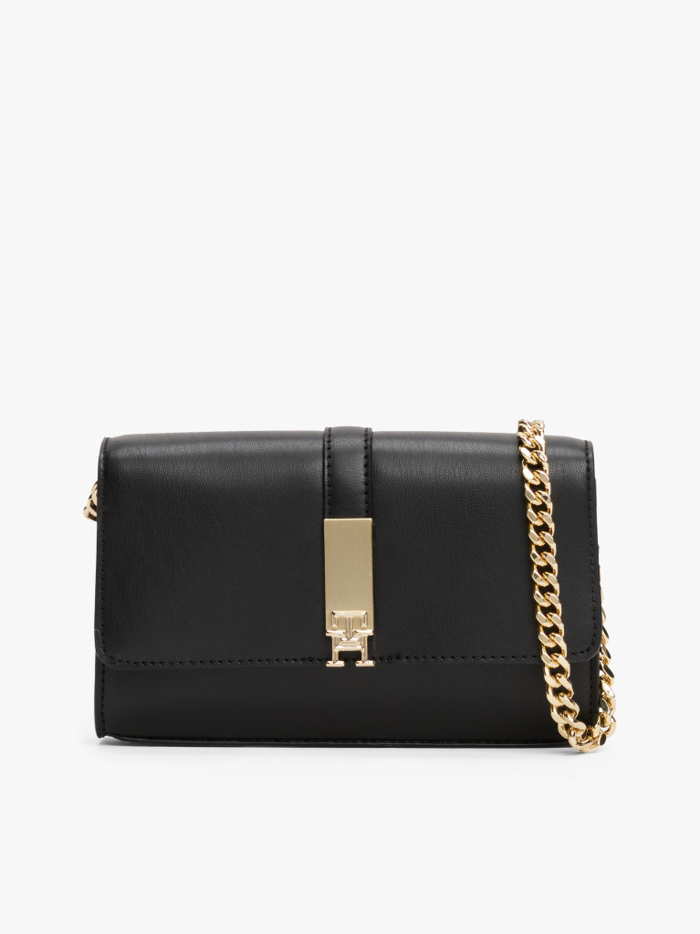 Negru Geanta Crossbody Cu Curea Din Lant Heritage  Femei