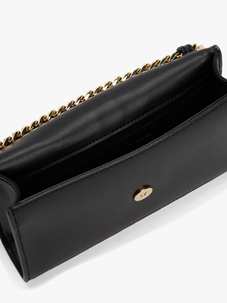 Negru Geanta Crossbody Cu Curea Din Lant Heritage  Femei
