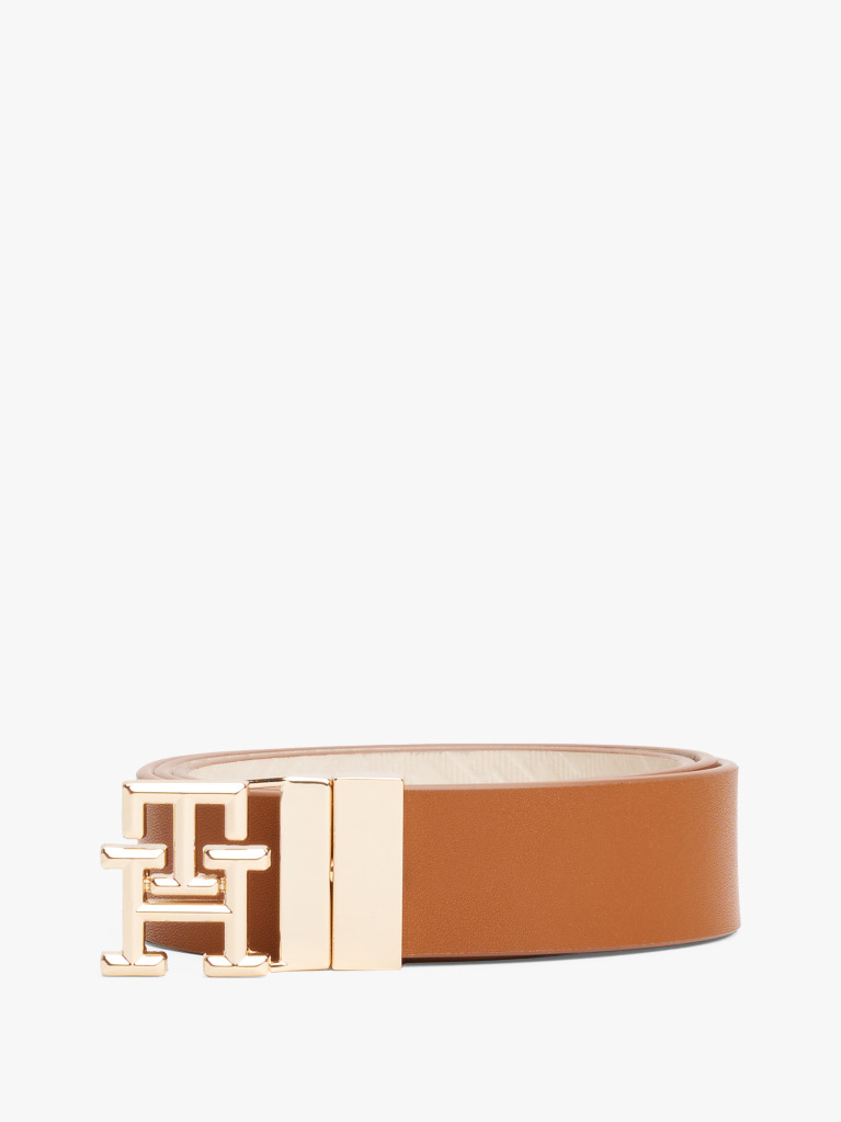 Multi TH Monogram Reversible Leather Belt  Women