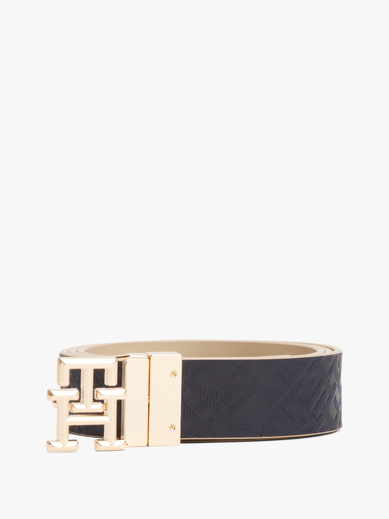 Multi Curea Din Piele Reversibila Cu Monograma Th  Femei