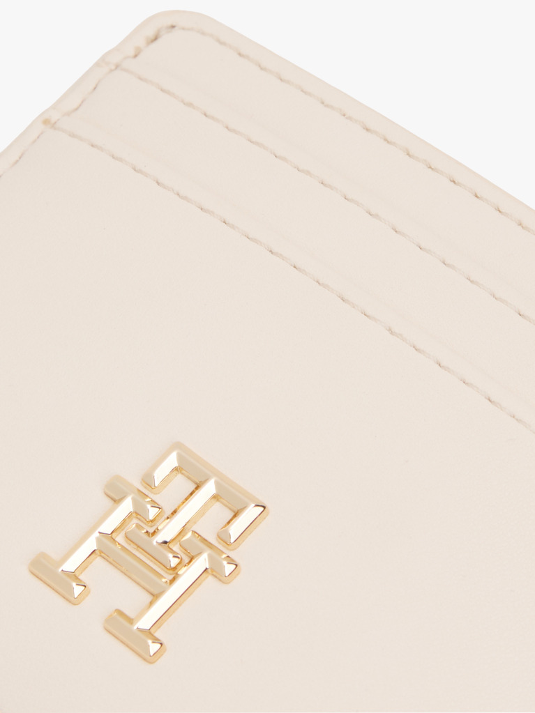 Beige TH Monogram Credit Card Holder  Women