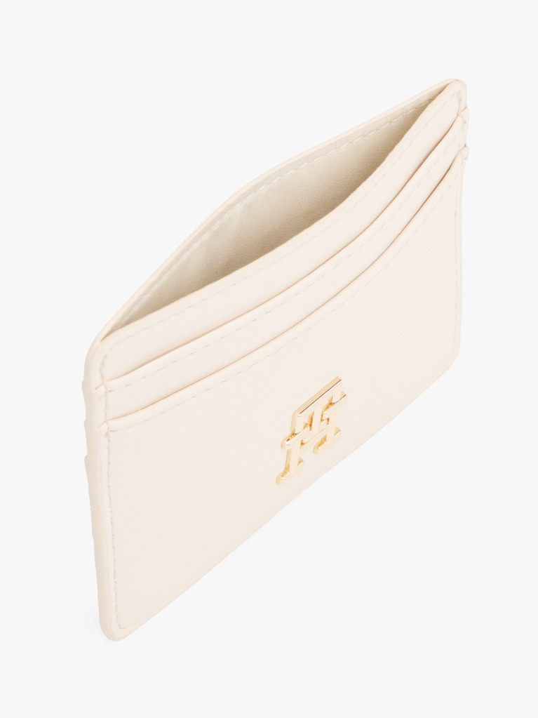 Beige TH Monogram Credit Card Holder  Women