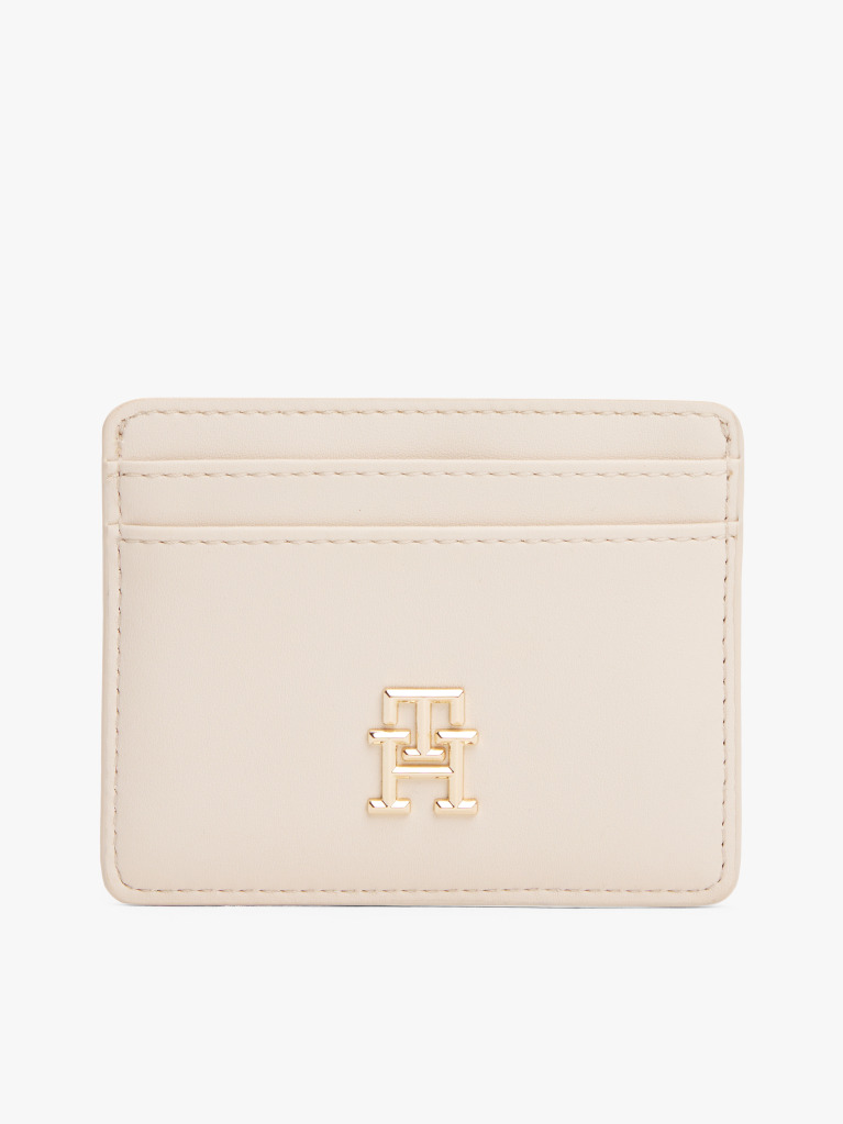 Beige TH Monogram Credit Card Holder  Women