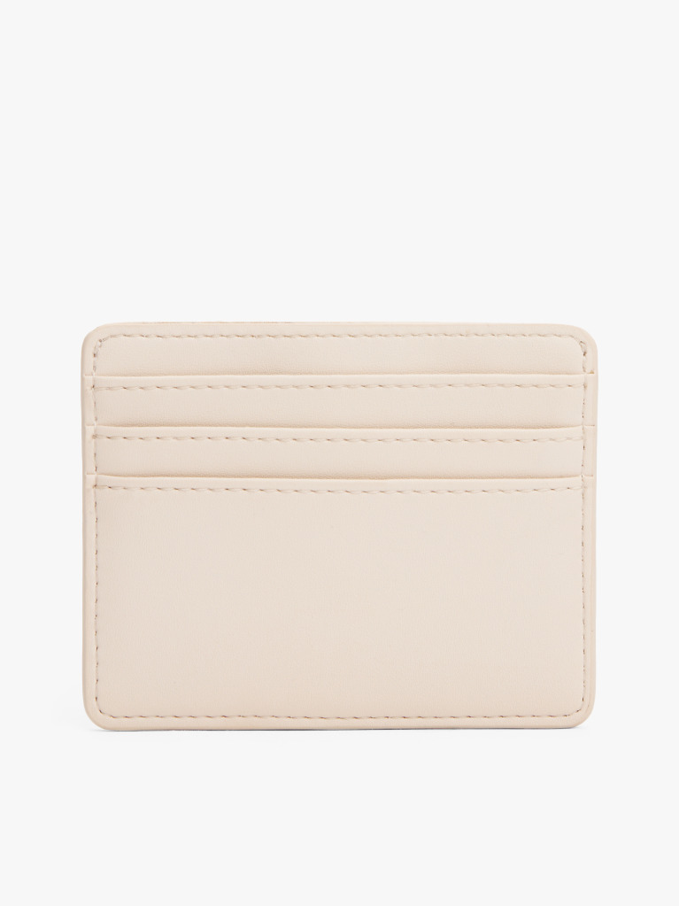 Beige TH Monogram Credit Card Holder  Women
