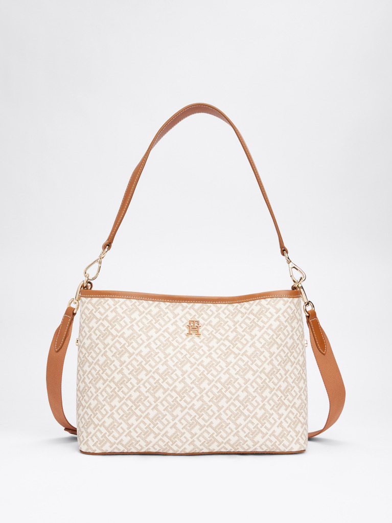 Brown TH Monoplay Smooth Shoulder Bag  Women