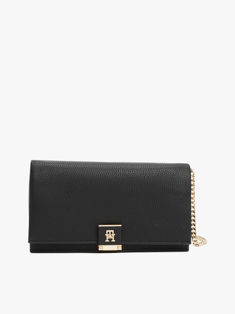Negru Geanta Crossbody Cu Monograma Th  Femei