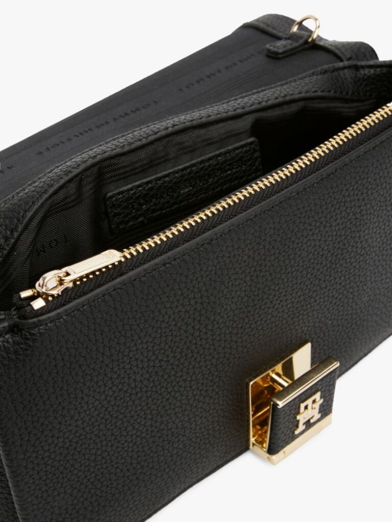 Negru Geanta Crossbody Cu Monograma Th  Femei