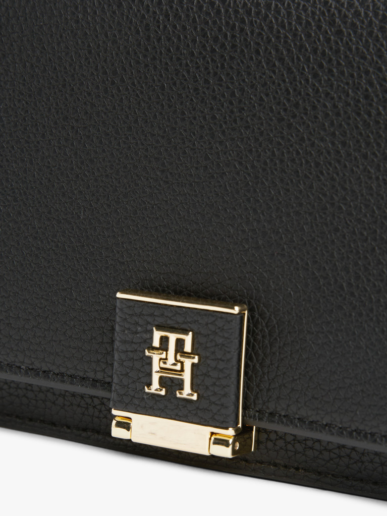 Negru Geanta Crossbody Cu Monograma Th  Femei
