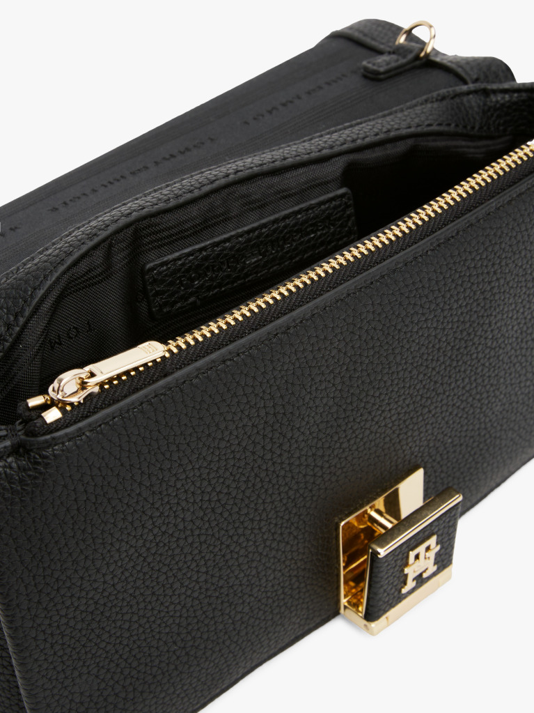 Negru Geanta Crossbody Cu Monograma Th  Femei