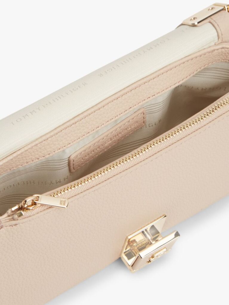 Bej Geanta Crossbody Cu Monograma Th  Femei