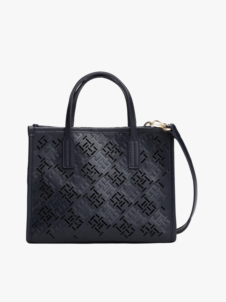 Blue Geanta Tote City Cu Monograma TH  Femei