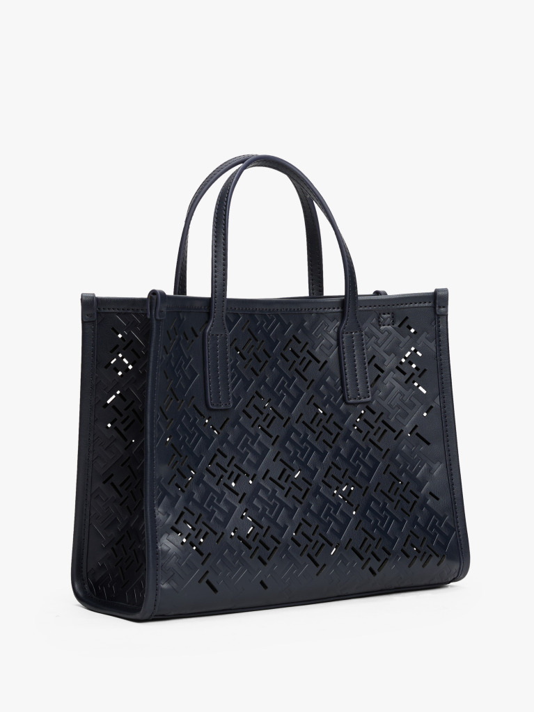Blue Geanta Tote City Cu Monograma TH  Femei